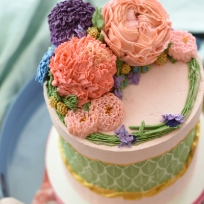 Floral Elegance Celebration Cake