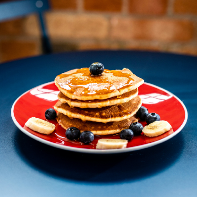 Blueberry & Blackberry Oat Pancakes