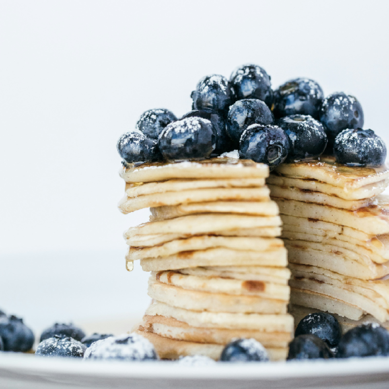 Blueberry & Blackberry Oat Pancakes