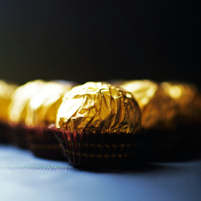 Golden Hazelnut Truffles