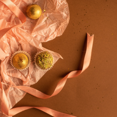 Golden Hazelnut Truffles
