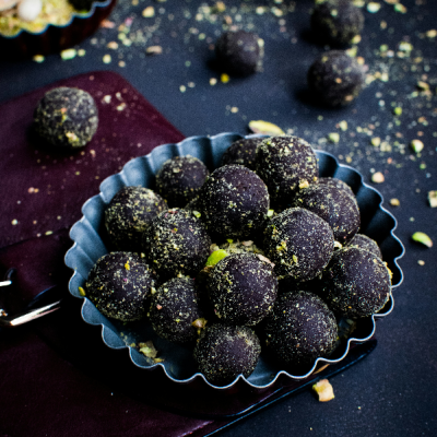 Dark Chocolate Pistachio Truffles